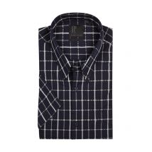 JP1880 Seersucker-Kurzarmhemd mit Fensterkaros