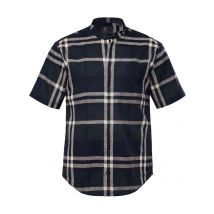 JP1880 Kurzarmhemd aus Leinen mit Stehkragen, Modern Fit