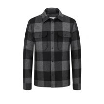 Woolrich Overshirt aus Wolle mit Karomuster und Daunenwattierung
