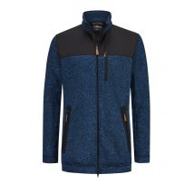Blue Wave Strick-Fleecejacke mit softem Teddyfell-Mesh-Innenfutter