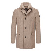 Joop! Wolljacke mit heraustrennbarer Blende und Kunstpelz