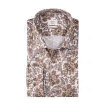 1863 by Eterna Strukturiertes Hemd mit Paisley-Muster