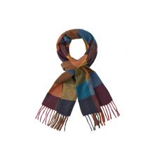 Dante Wollschal mit Fransen und Überkaros