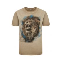 Almtracht T-Shirt mit Löwen-Motiv aus Bio-Baumwolle