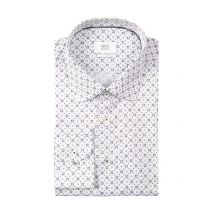 1863 by Eterna Gemustertes Hemd aus Two-Ply Baumwolle, Comfort Fit