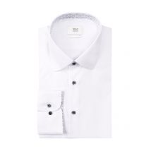 1863 by Eterna Bügelfreies Businesshemd mit gemustertem Ausputz, Comfort Fit