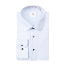 1863 by Eterna Bügelfreies Businesshemd mit gemustertem Ausputz, Comfort Fit