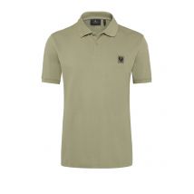 Belstaff Unifarbenes Piqué-Poloshirt mit Logo-Aufnäher