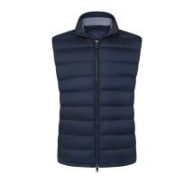 Paul & Shark Ultraleichte gesteppte Daunenweste mit Stehkragen