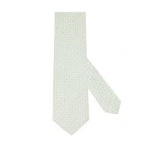 J. Ploenes Seidenkrawatte mit Kleinmuster