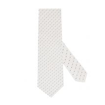 J. Ploenes Seidenkrawatte mit Kleinmuster