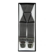 Günther Haus Elastische Hosenträger mit Glencheck-Muster