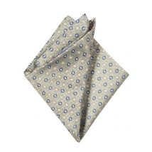 J. Ploenes Seiden-Einstecktuch mit Medaillon-Muster