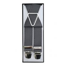 Günther Haus Elastische Hosenträger mit diagonalem Streifenmuster