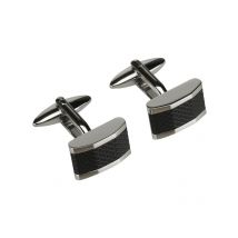 Lindenmann 6-eckige Manschettenknöpfe mit eingelassener 3D-Textur