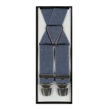 Günther Haus Hosenträger aus einem recycelten Material-Mix in Denim-Optik