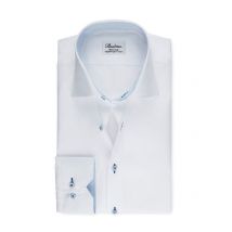 Stenströms Unifarbenes Hemd in Twofold Super Cotton-Qualität, Fitted Body