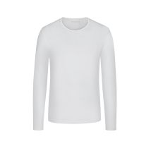 Novila Unifarbenes Longsleeve aus Baumwolle mit O-Neck in M