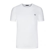 Fred Perry Unifarbenes T-Shirt mit Logo-Stickerei