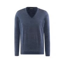 Maerz Leichter Pullover aus Merinowolle mit V-Ausschnitt