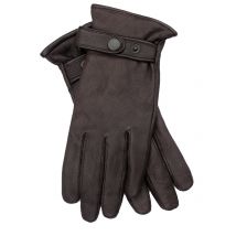 EEM Fashion Hirschlederhandschuhe mit Druckknopfriegel und softem Futter in M