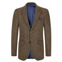 Wellington of Bilmore Harris Tweed Sakko London mit Ellenbogenpatches in 60