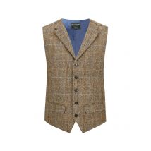 Wellington of Bilmore Weste in Harris Tweed-Qualität mit Fischgrät- und Karomuster in 60