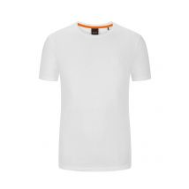 BOSS ORANGE T-Shirt mit O-Neck und kleinem Logo-Patch