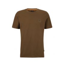 BOSS ORANGE T-Shirt mit O-Neck und kleinem Logo-Patch