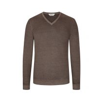 Gran Sasso Pullover aus Schurwolle mit V-Ausschnitt