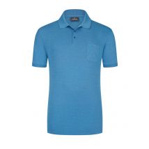 Ragman Glattes Poloshirt mit Brusttasche und Logo-Stickerei