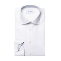 Eton Unifarbenes Hemd mit Ausputz, Slim Fit