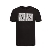 Armani Exchange T-Shirt mit gummiertem Relief-Monogramm-Print