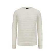 Emporio Armani Strukturierter Pullover aus Schurwolle