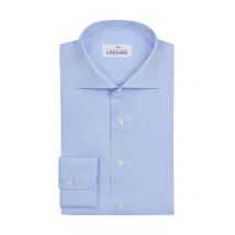 Alessandro Gherardi Unifarbenes Businesshemd in Twill-Qualität in 38