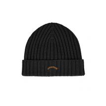 Paul & Shark Strickmütze aus Schurwolle mit Label-Aufnäher in 0