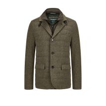 Wellington of Bilmore Gesteppte Tweedjacke Austria mit heraustrennbarem Westeneinsatz in 56