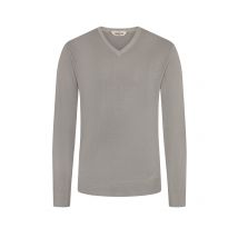 Gran Sasso Leichter Pullover aus feiner Schurwolle mit V-Ausschnitt in 50
