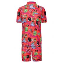 OppoSuits Set Kurzarmhemd mit Shorts mit Rick and Morty-Motiven, Relaxed Fit