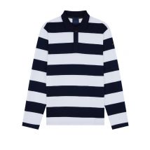 Paul & Shark Langarm-Poloshirt mit Blockstreifen