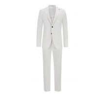 Tagliatore Teilgefütterter Anzug aus Leinen in 48