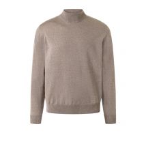 Maerz Leichter Pullover aus maschinenwaschbarer Merinowolle mit niedrigem Stehkragen in 48