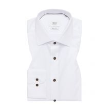 1863 by Eterna Bügelfreies Baumwollhemd mit Struktur, Modern Fit in 41S