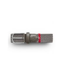 La Boucle Bicolor-Flechtgürtel The Hamptons mit Leder-Details in 95-105