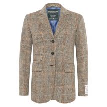 Wellington of Bilmore Damen-Blazer Carola aus Harris Tweed mit Fischgrät-Webmuster in 36