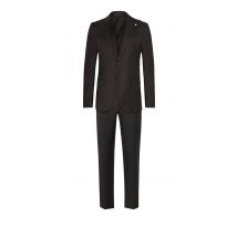 L.B.M.1911 Anzug aus Schurwolle mit Spitzfasson und Billet-Tasche in 50