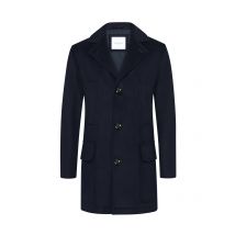 L.B.M.1911 Mantel mit fallendem Revers und Woll-Kaschmir-Mix in 50