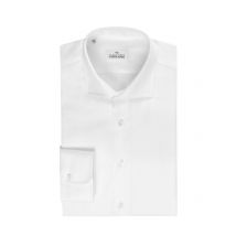 Alessandro Gherardi Unifarbenes Hemd mit Dobby-Webmuster, Regular Fit in 40