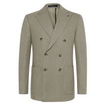 Sartoria Latorre Zweireihiges Kaschmir-Sakko mit steigendem Revers in 56