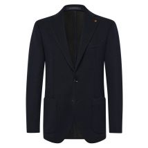 Sartoria Latorre Einreihiges Sakko in Rippstrick-Optik mit aufgesetzten Taschen in 52